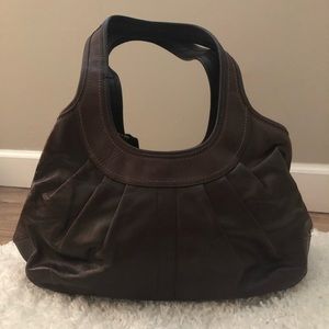 Coach brown leather handbag